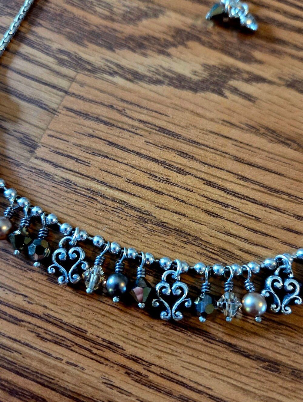 BRIGHTON "Cannes Bronze" Crystal And Silver Necklace BOHEMIAN! - Picture 3 of 10